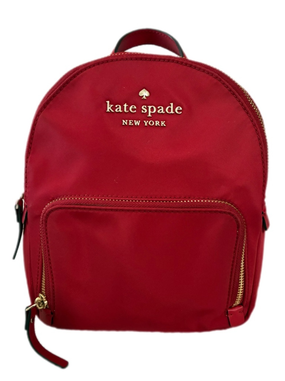Kate Spade EUC Watson Lane
Hartlay Bagpack Red 
Size 10"H 8”W 3"D